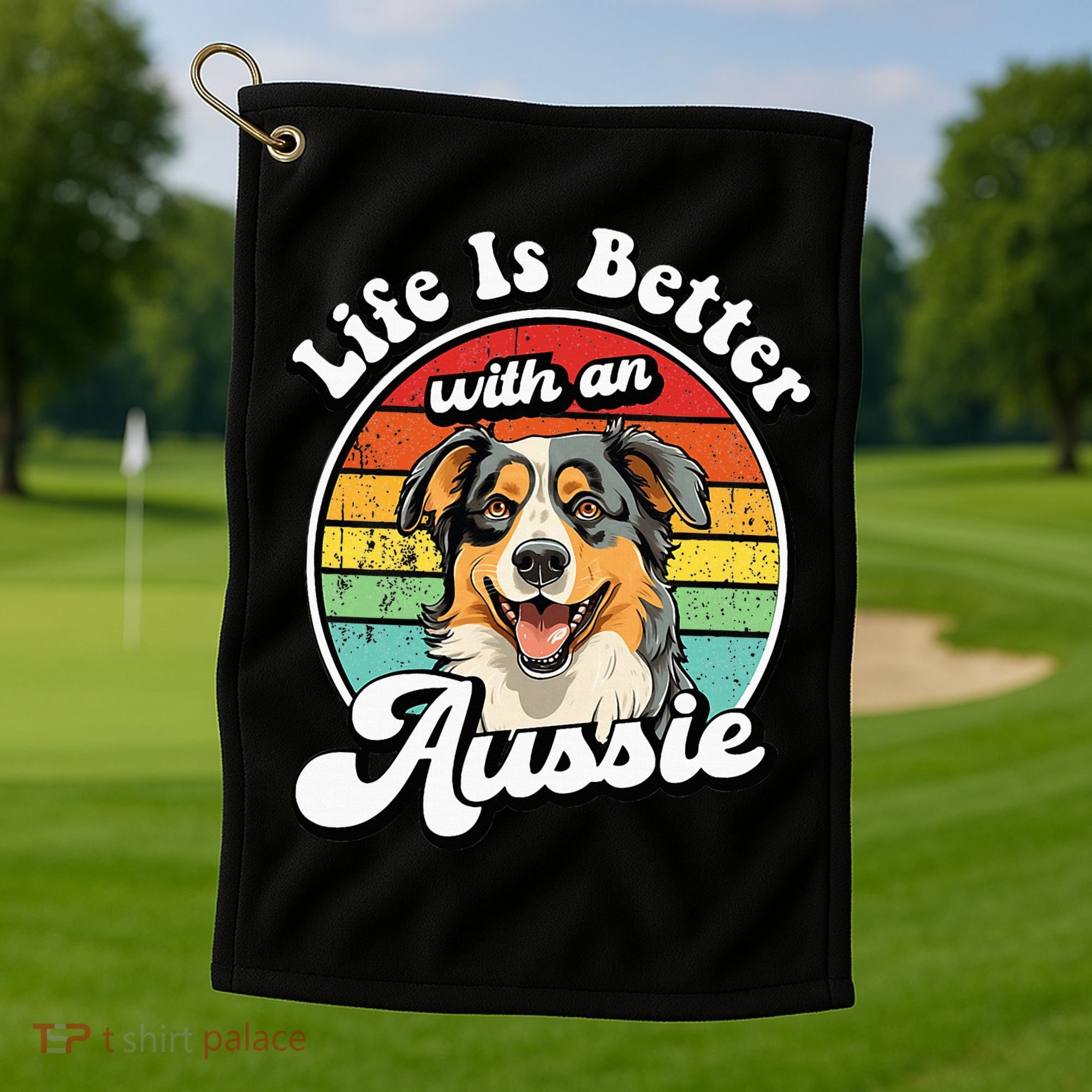 Australian Shepherd Golf Towel