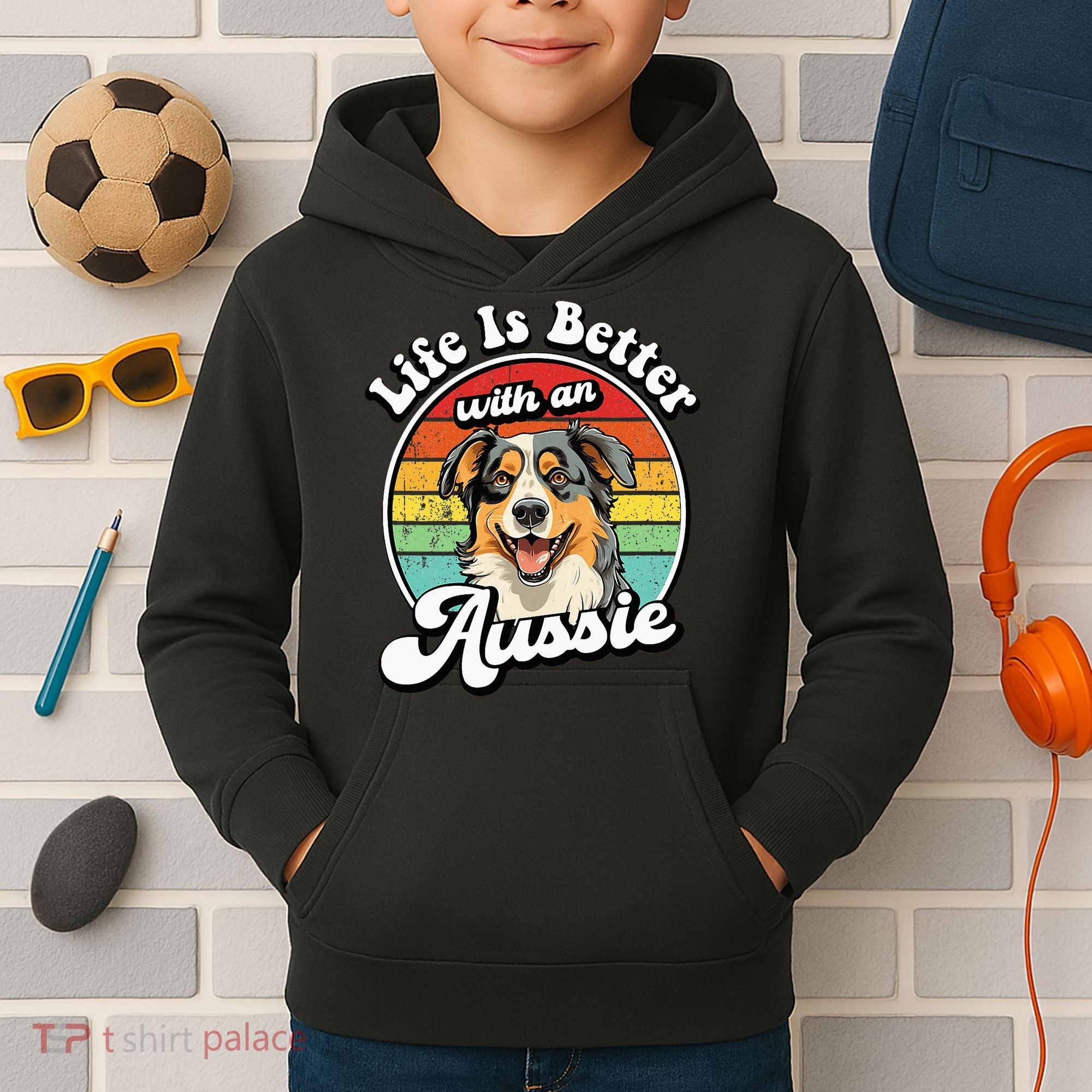 Australian Shepherd Kids Hoodie