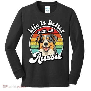 Australian Shepherd Kids Long Sleeve Shirt