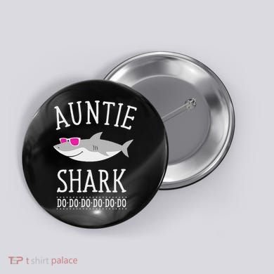 Auntie Shark Button