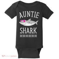 Auntie Shark Baby Bodysuit thumb 0