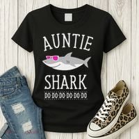 Auntie Shark Women's T-Shirt thumb 3
