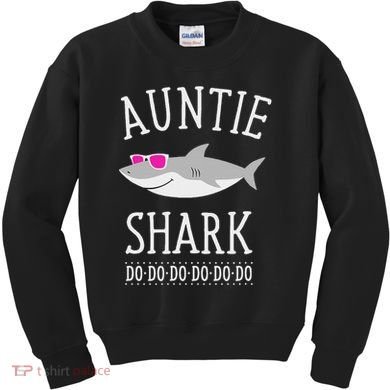 Auntie Shark Kids Sweatshirt