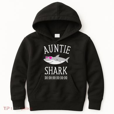 Auntie Shark Kids Hoodie