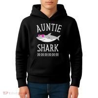Auntie Shark Kids Hoodie thumb 4