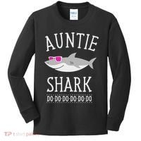 Auntie Shark Kids Long Sleeve Shirt thumb 0