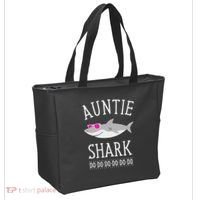 Auntie Shark Tote Bag thumb 2