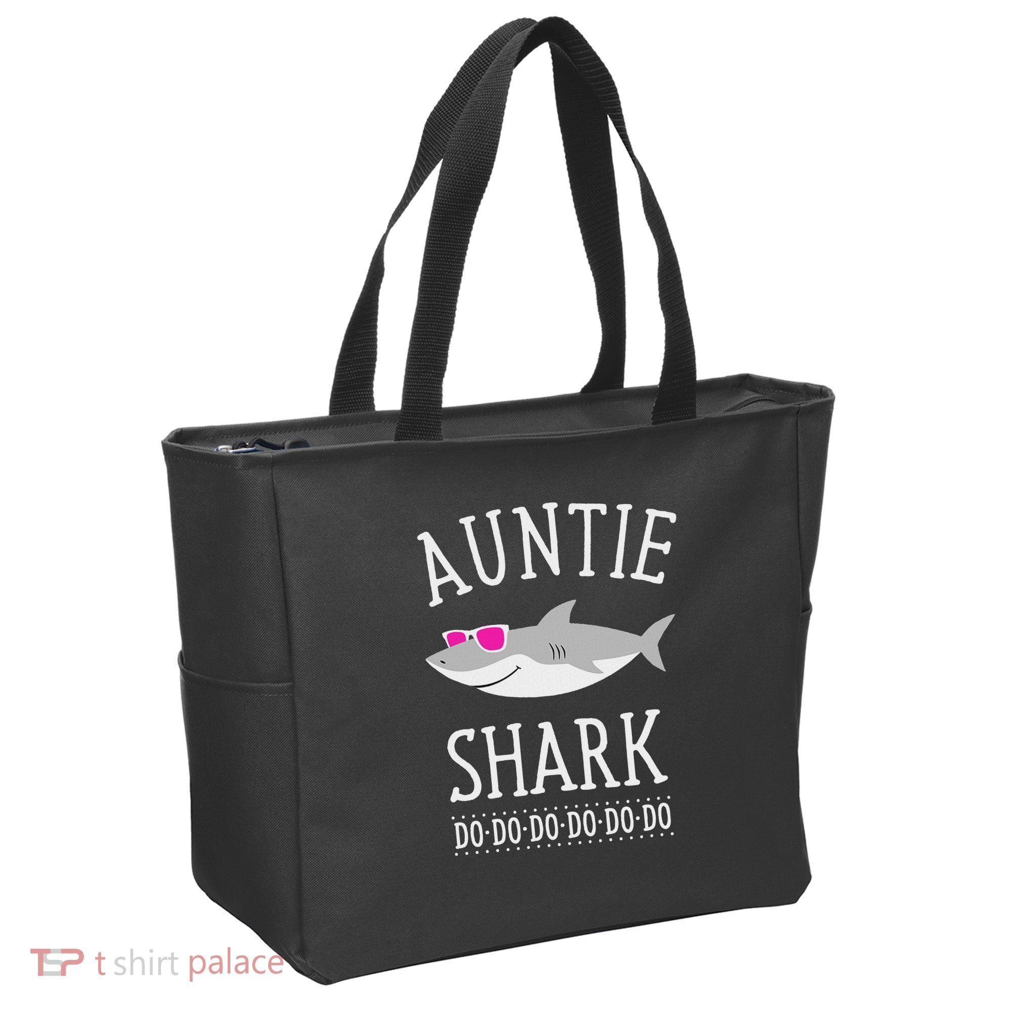 Auntie Shark Tote Bag