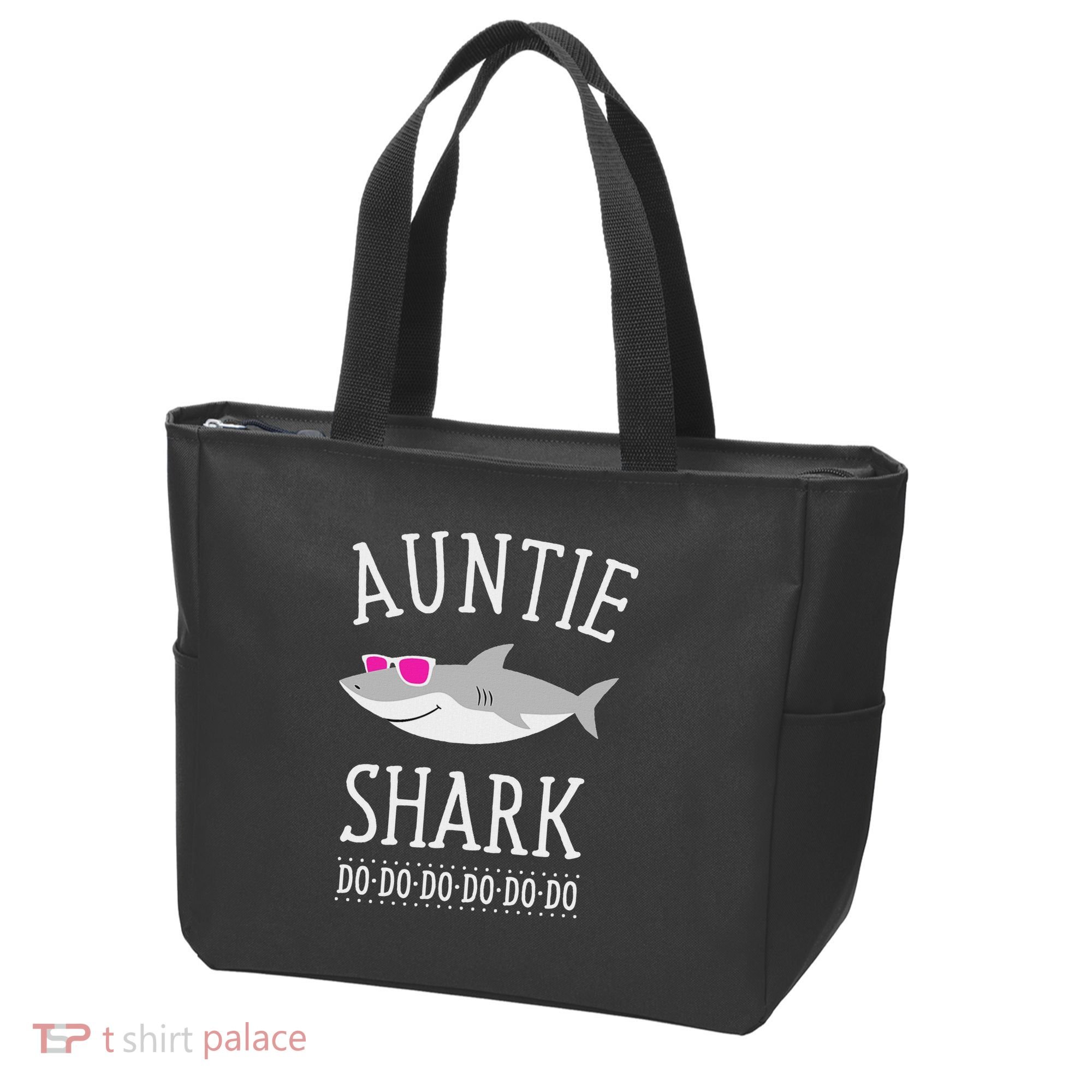 Auntie Shark Tote Bag