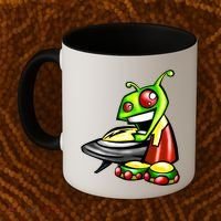 Alien & Saucer Coffee Mug thumb 2