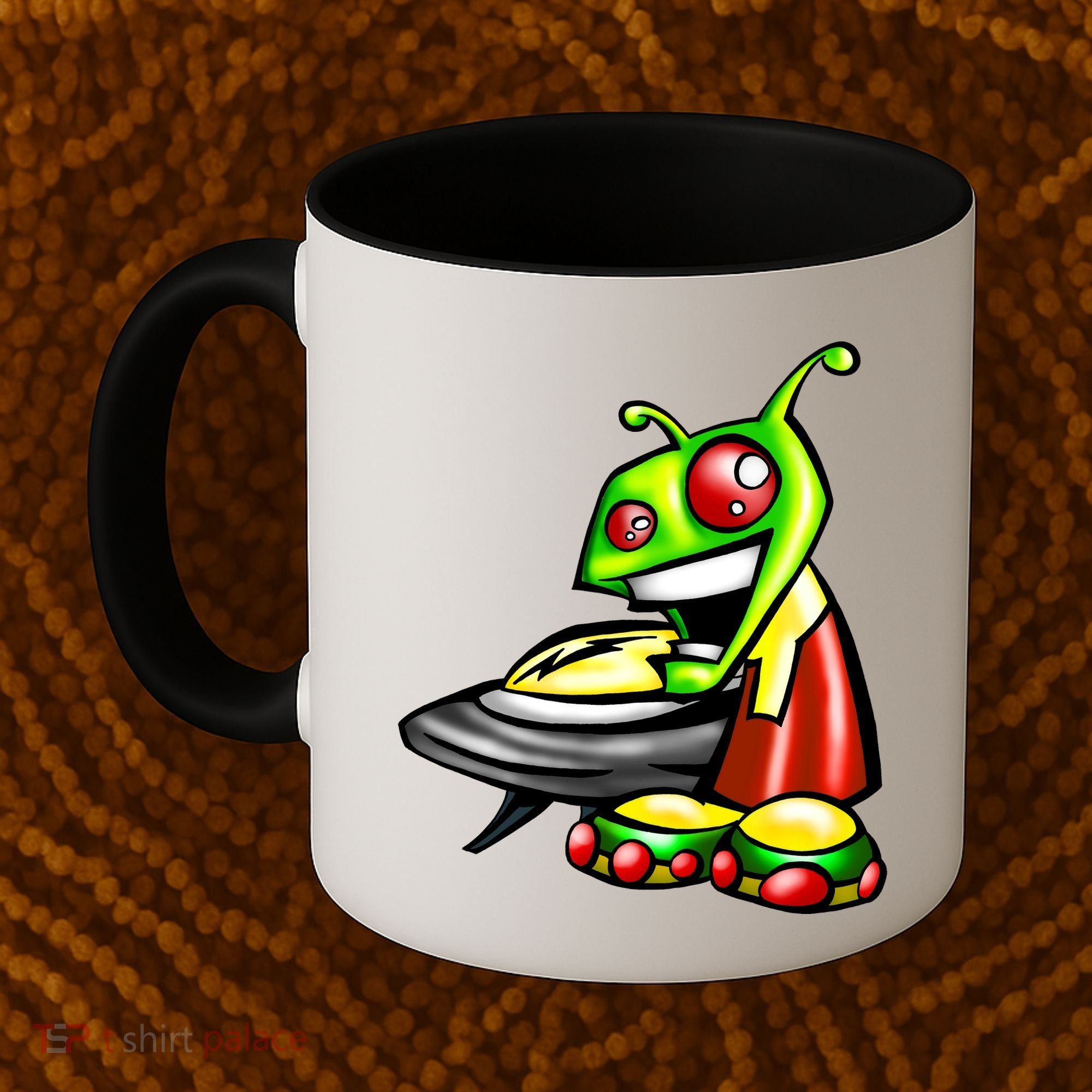 Alien & Saucer Coffee Mug