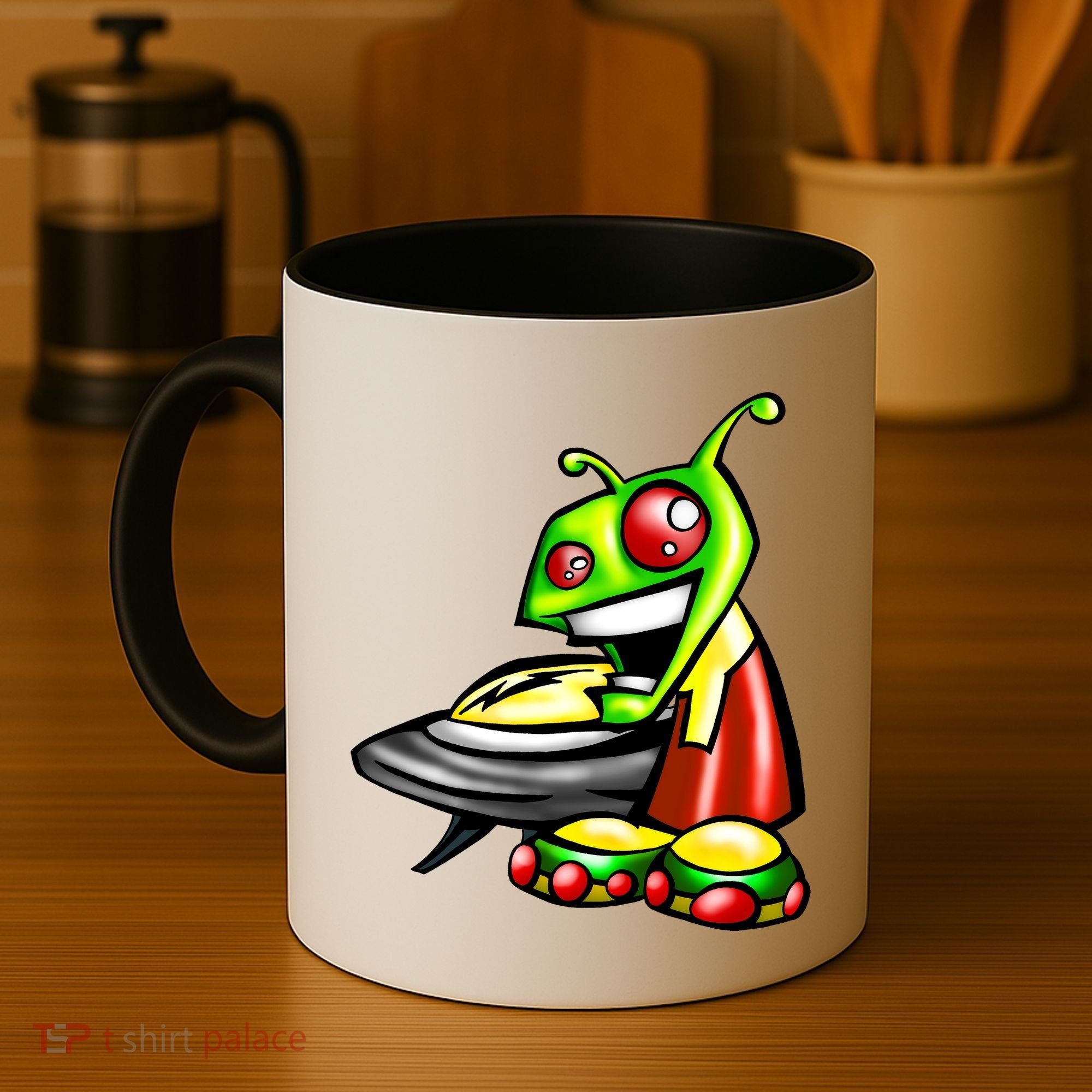 Alien & Saucer Coffee Mug