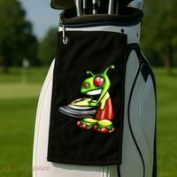 Alien & Saucer Golf Towel thumb 2