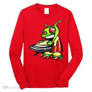 Alien & Saucer Long Sleeve Shirt