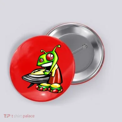 Alien & Saucer Button