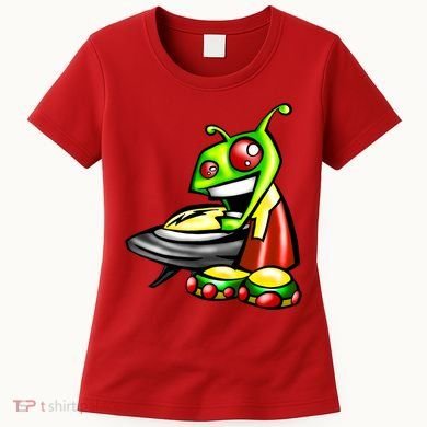 Alien & Saucer Women's T-Shirt