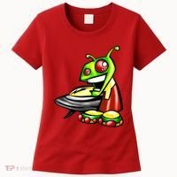 Alien & Saucer Women's T-Shirt thumb 0