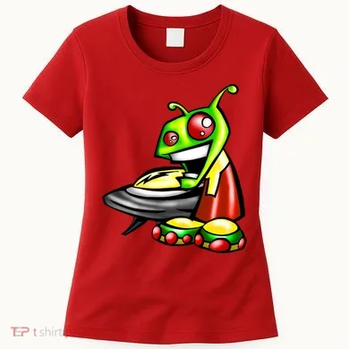 Alien & Saucer Women's T-Shirt