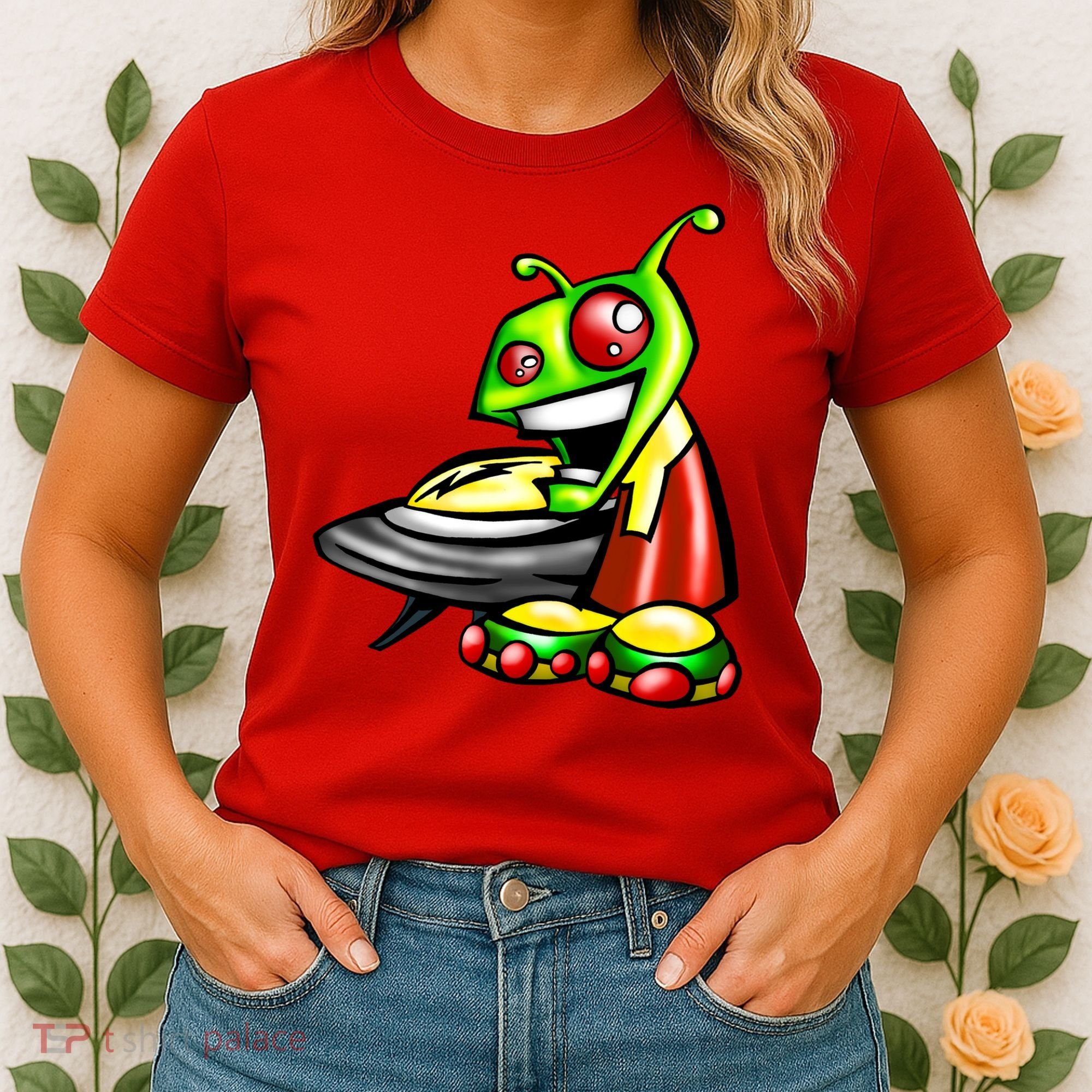 Alien & Saucer Women's T-Shirt