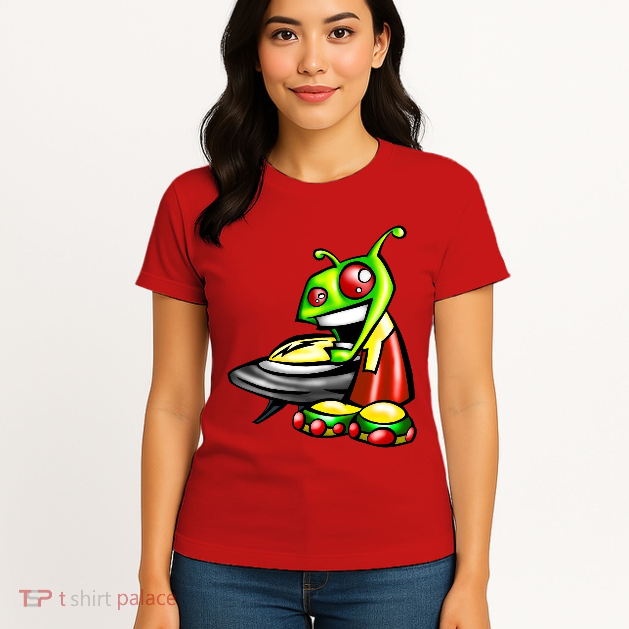 Alien & Saucer Women's T-Shirt