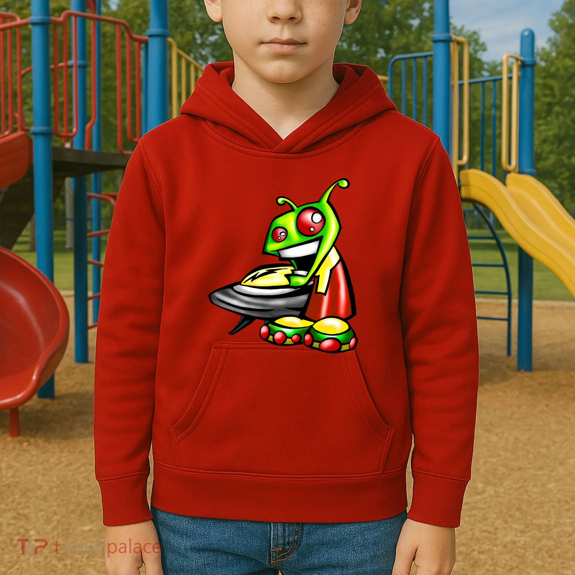 Alien & Saucer Kids Hoodie