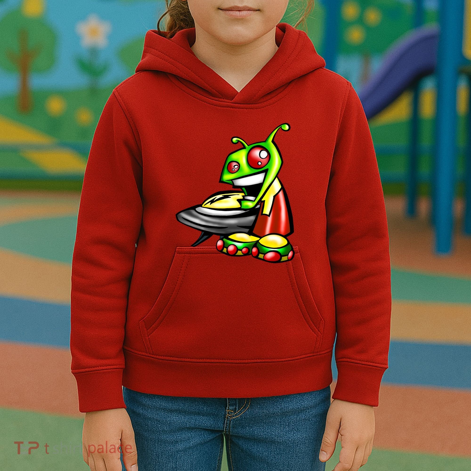 Alien & Saucer Kids Hoodie
