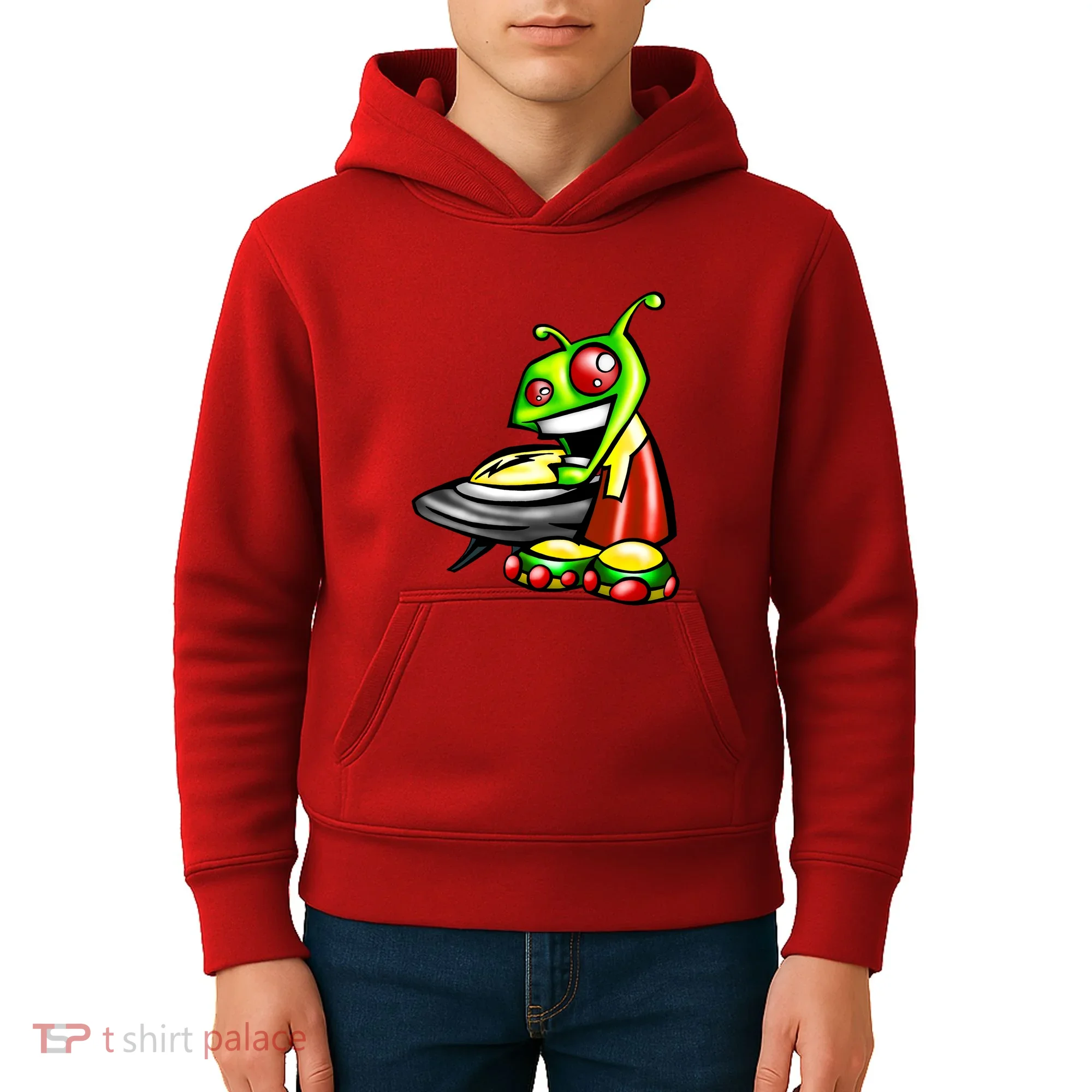 Alien & Saucer Kids Hoodie
