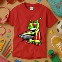 Alien & Saucer Kids T-Shirt thumb 3