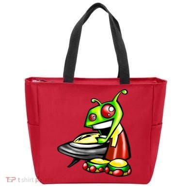 Alien & Saucer Tote Bag
