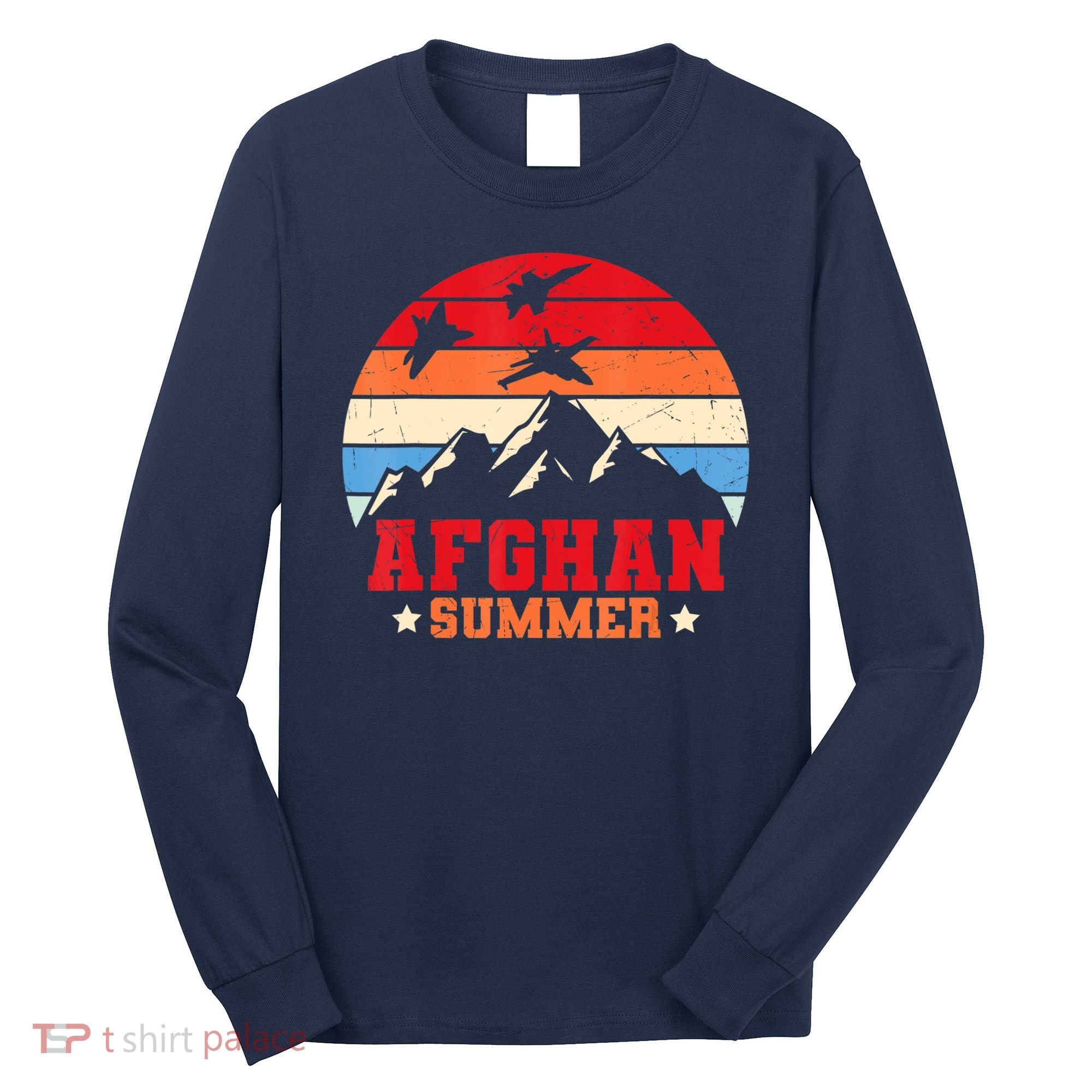 Afghan Summer Afghanistan Veteran Soldier Long Sleeve Shirt