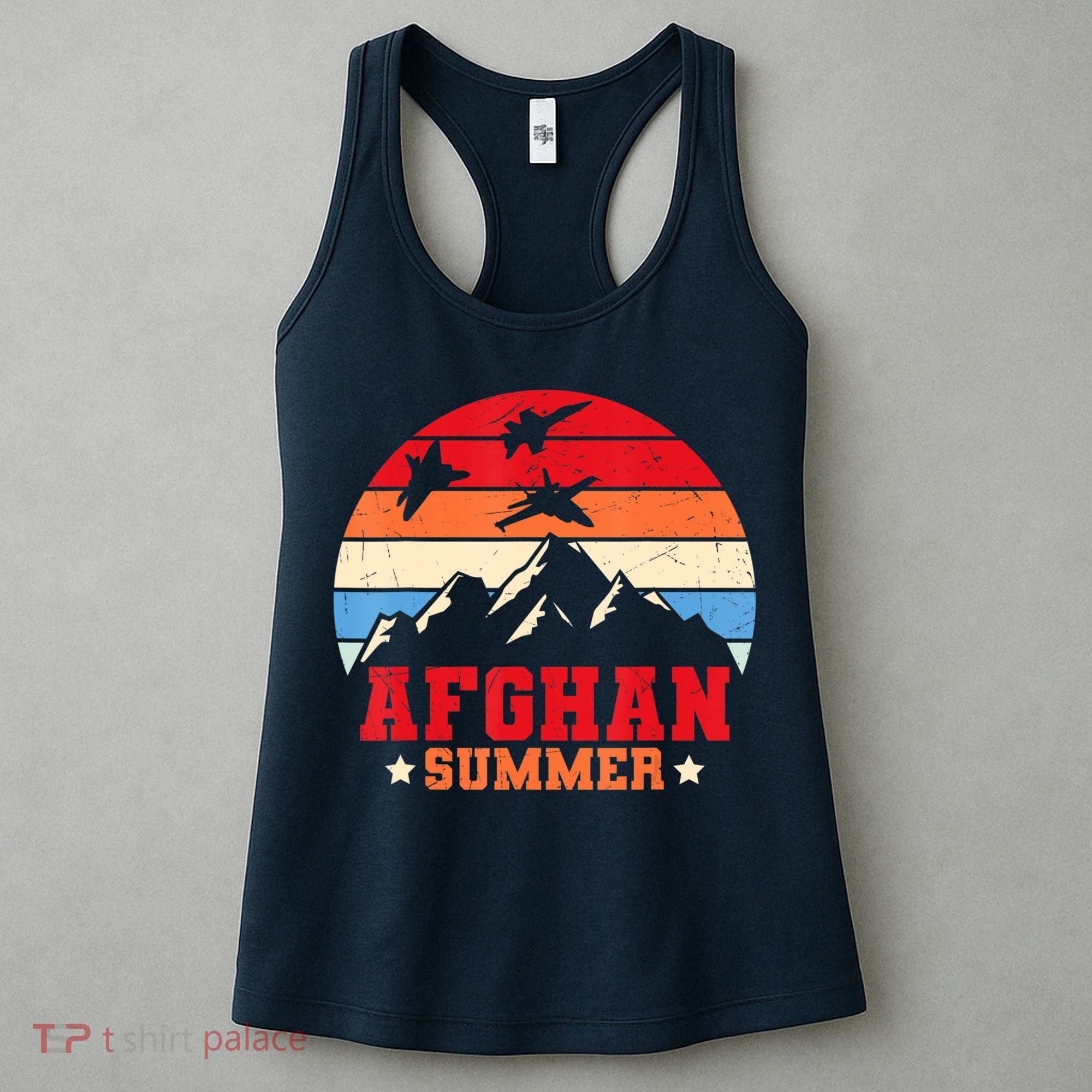 Afghan Summer Afghanistan Veteran Soldier Women's Tank Top