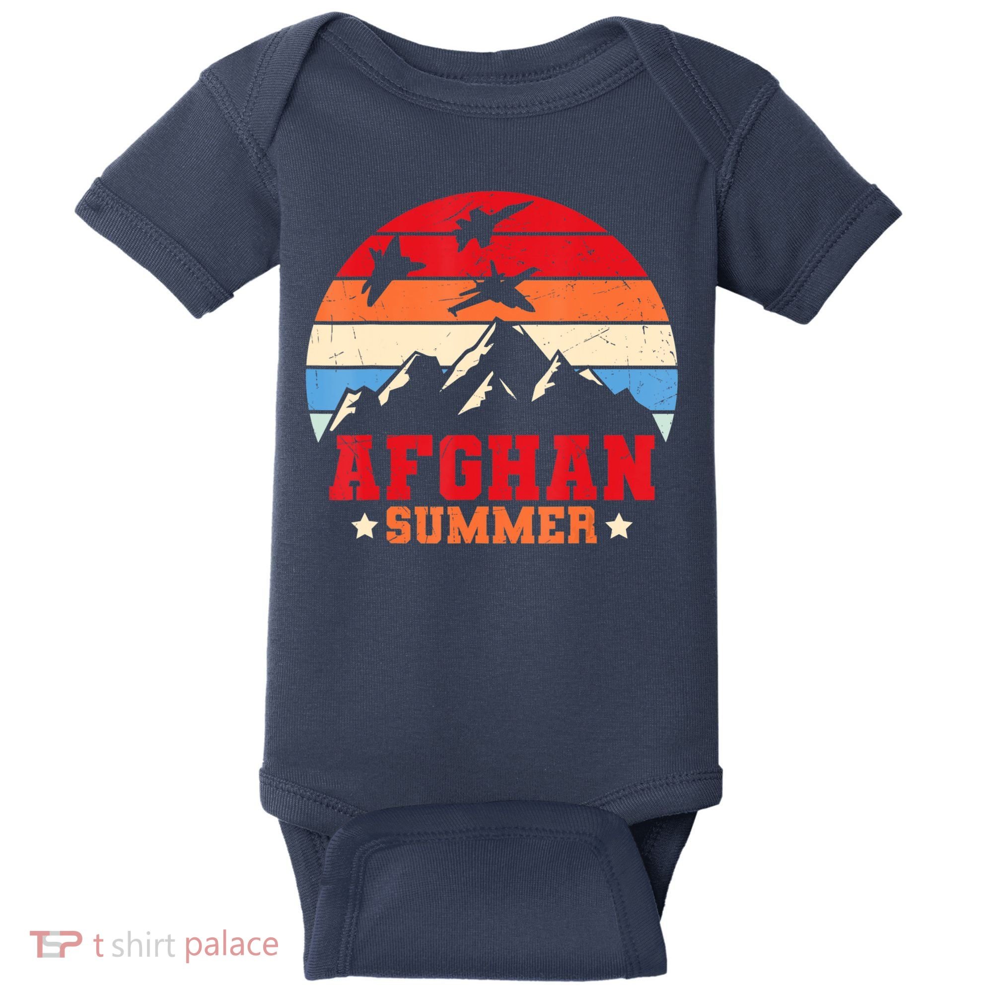 Afghan Summer Afghanistan Veteran Soldier Baby Bodysuit