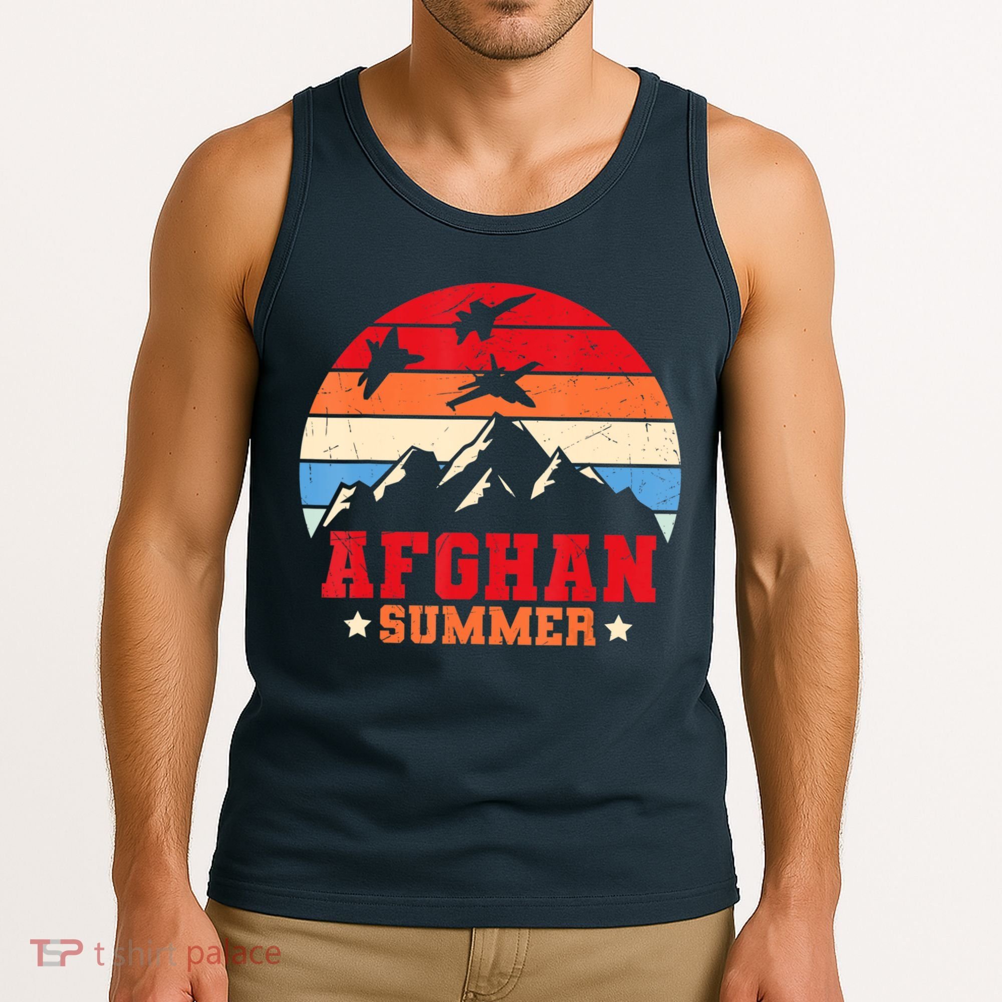 Afghan Summer Afghanistan Veteran Soldier Tank Top