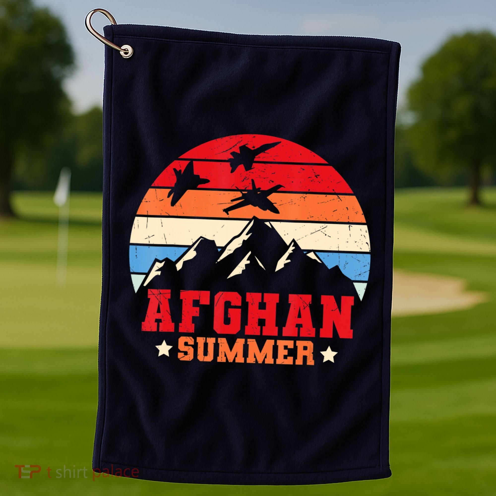 Afghan Summer Afghanistan Veteran Soldier Golf Towel