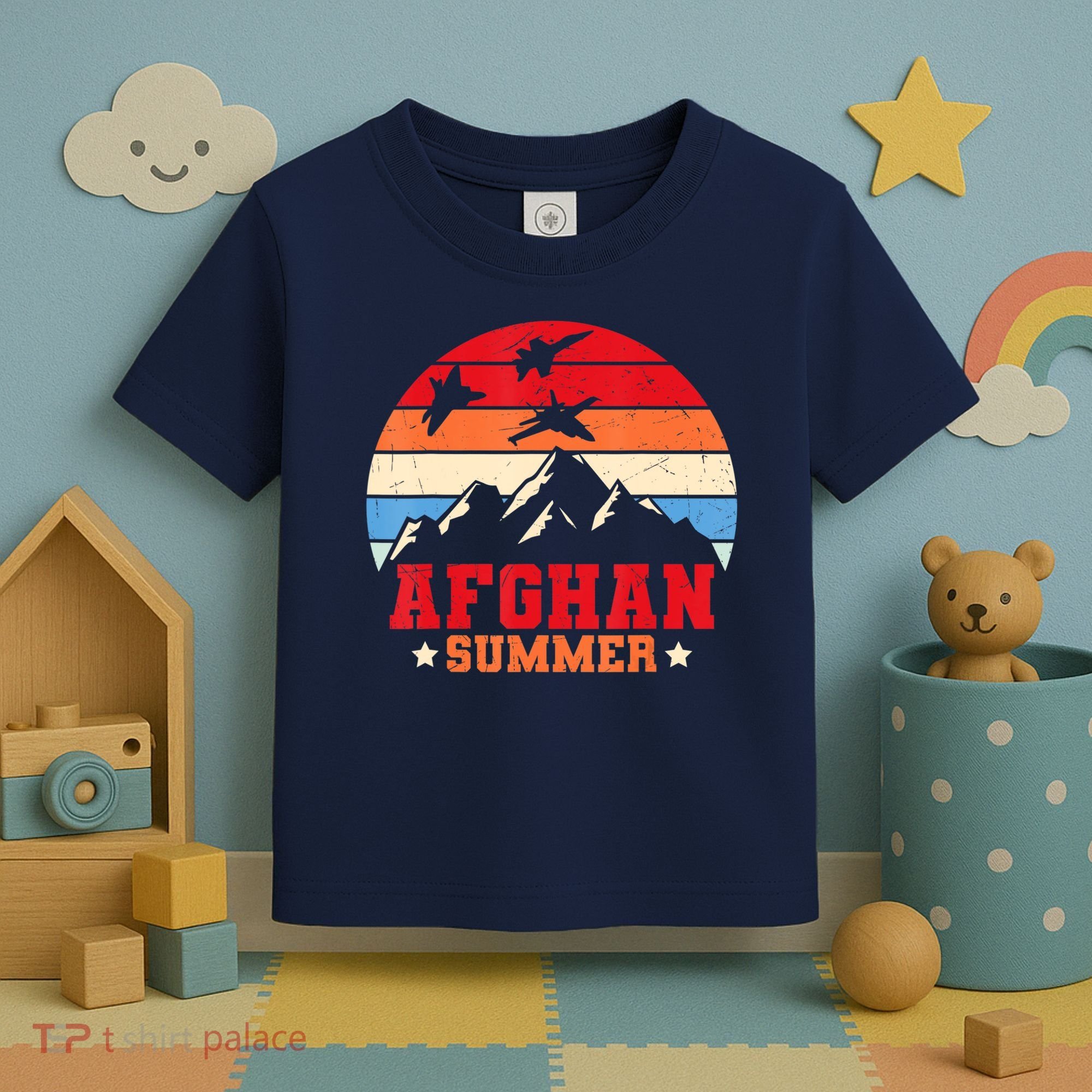 Afghan Summer Afghanistan Veteran Soldier Toddler T-Shirt