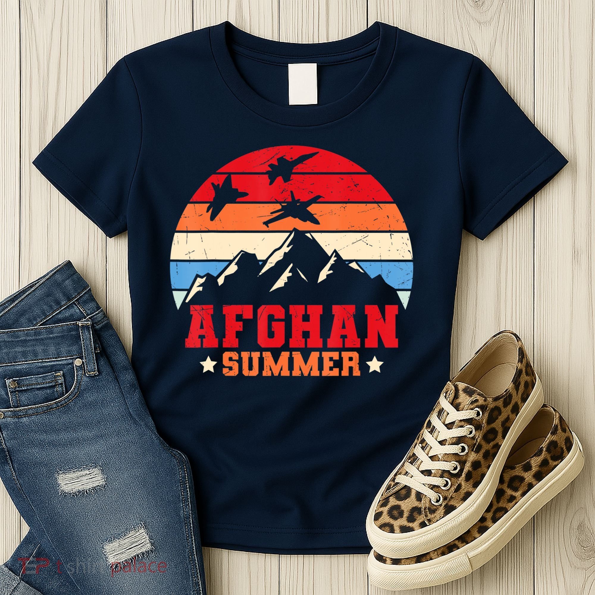 Afghan Summer Afghanistan Veteran Soldier Women's T-Shirt