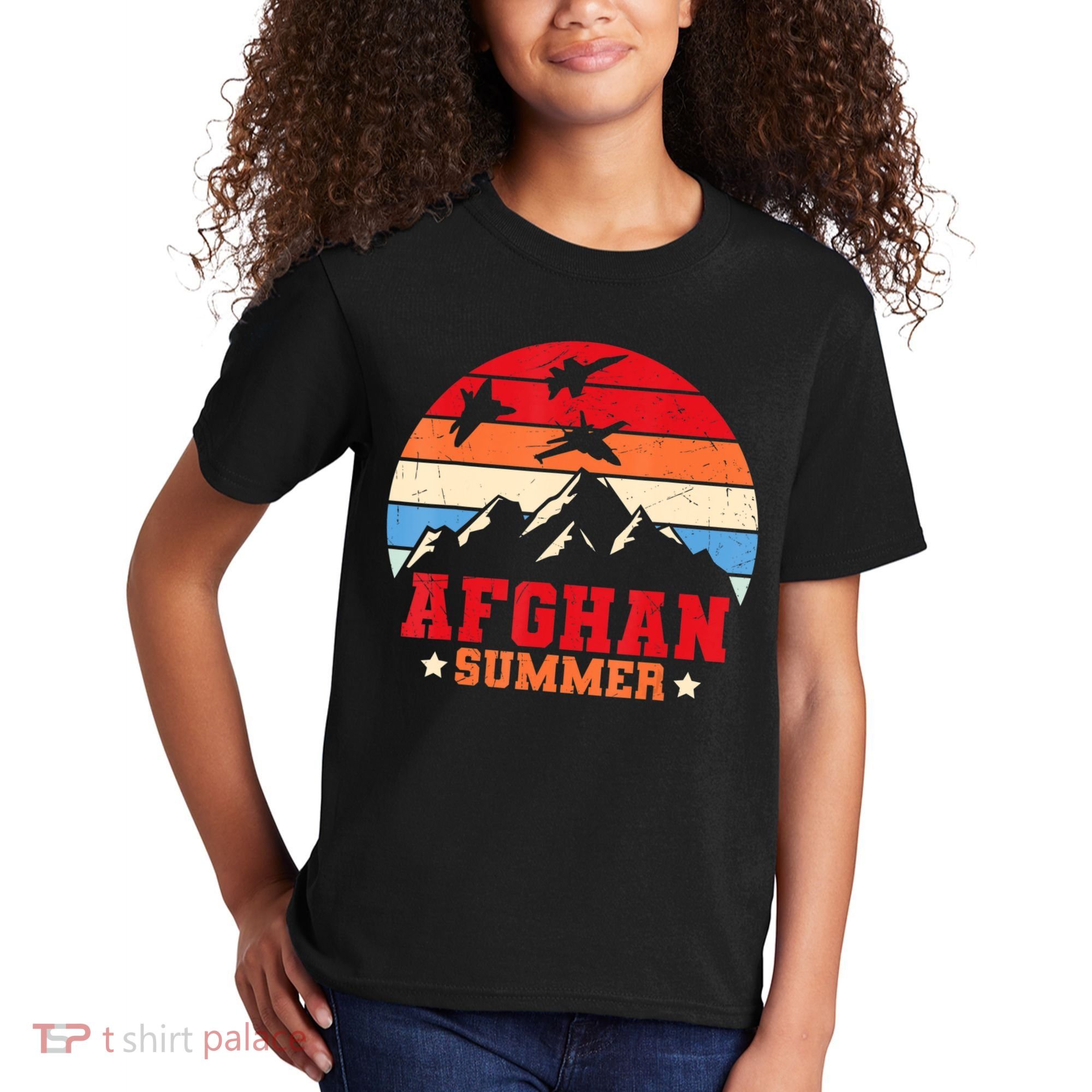 Afghan Summer Afghanistan Veteran Soldier Kids T-Shirt