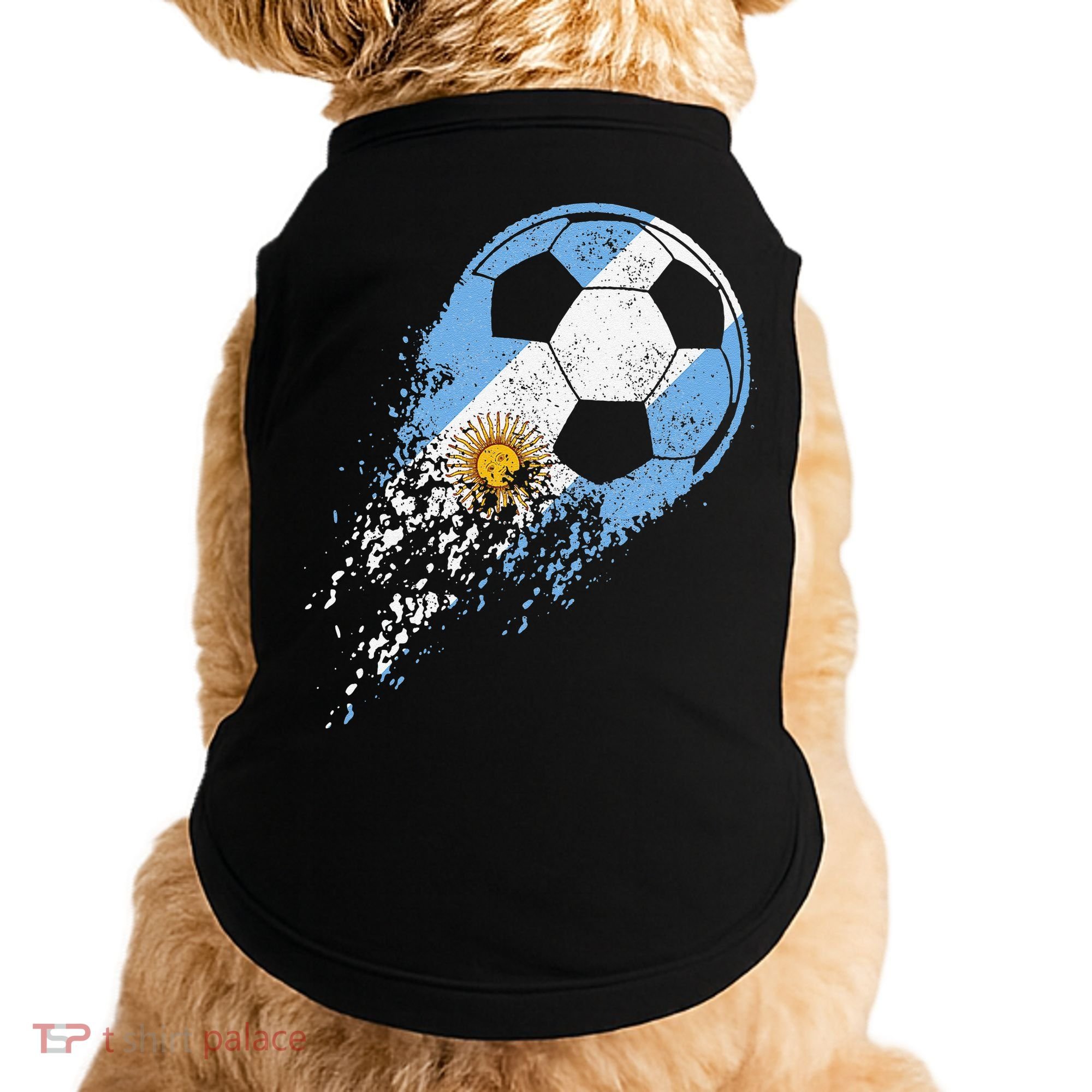 Argentina Soccer Argentinian Flag Pride Soccer Player Doggie Tank
