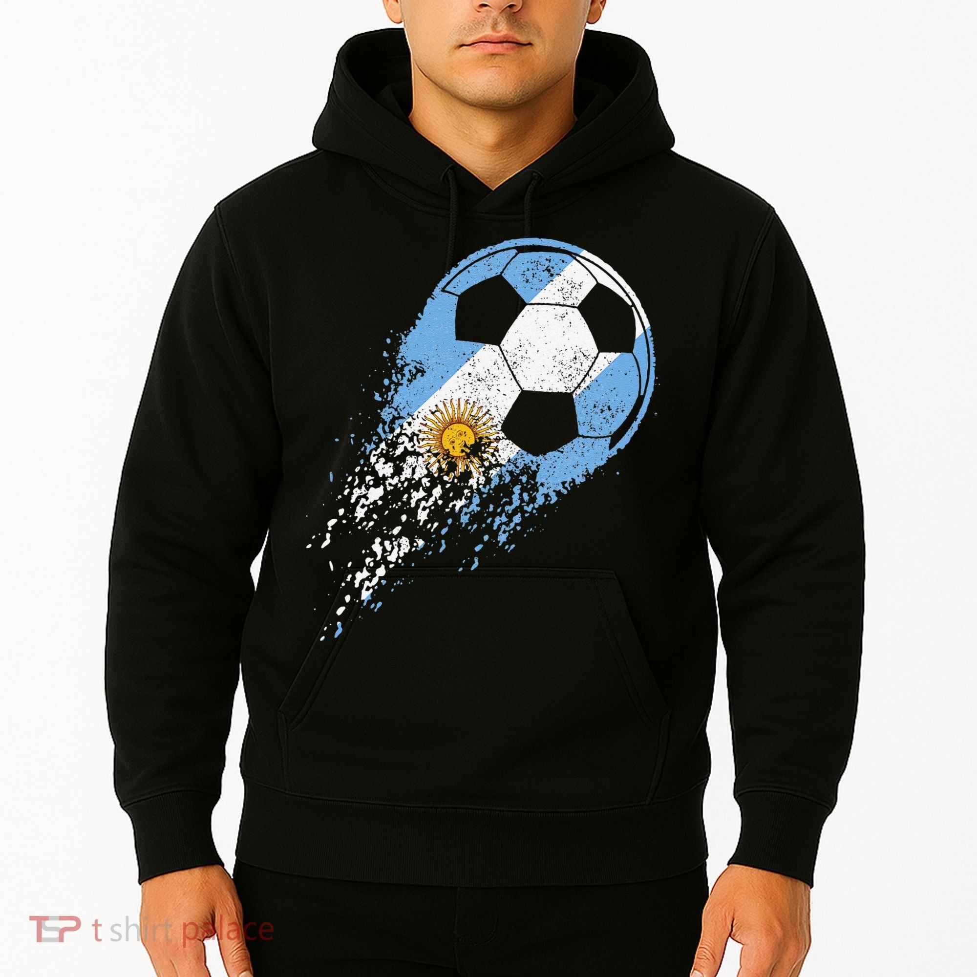 Argentina Soccer Argentinian Flag Pride Soccer Player Hoodie