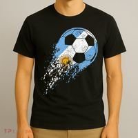 Argentina Soccer Argentinian Flag Pride Soccer Player T-Shirt thumb 3