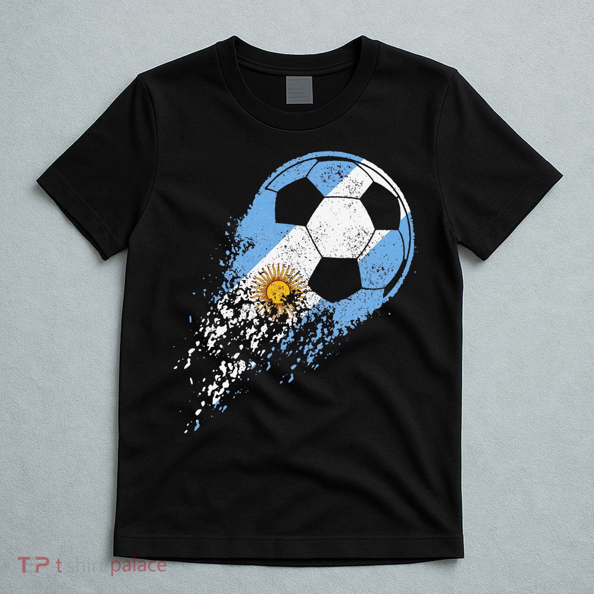 Argentina Soccer Argentinian Flag Pride Soccer Player T-Shirt