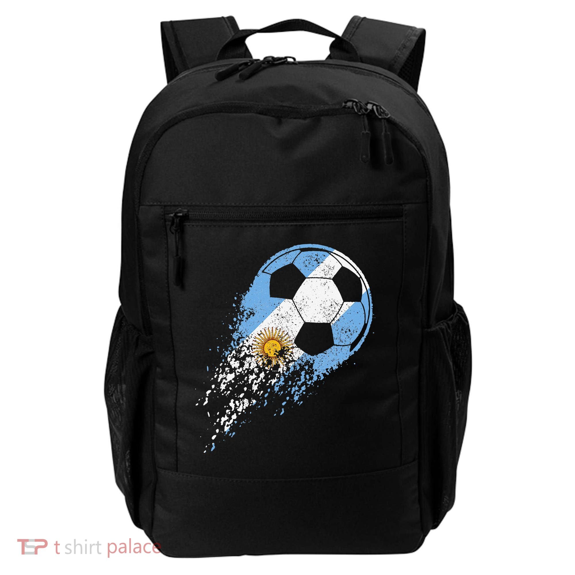 Argentina Soccer Argentinian Flag Pride Soccer Player Backpack