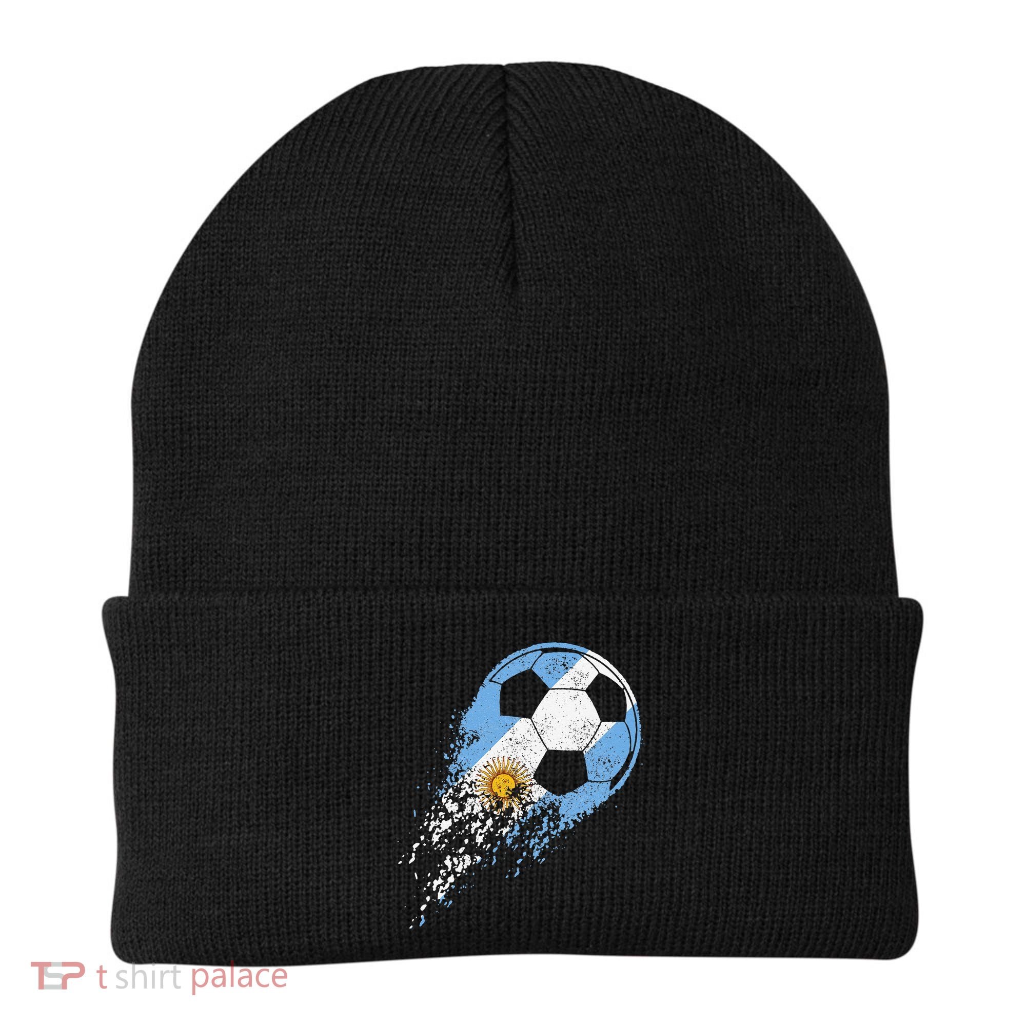 Argentina Soccer Argentinian Flag Pride Soccer Player Beanie