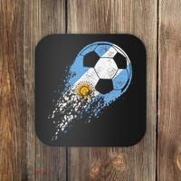 Argentina Soccer Argentinian Flag Pride Soccer Player Coaster thumb 0