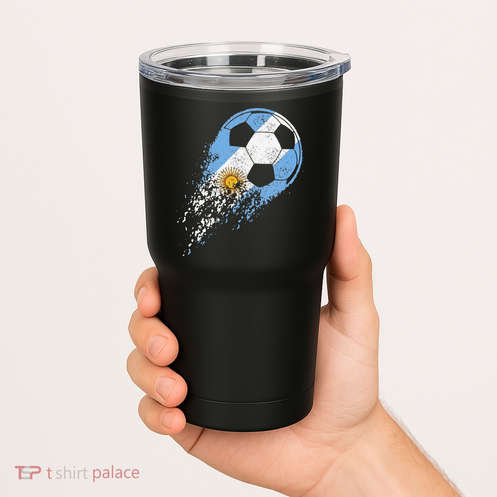 Argentina Soccer Argentinian Flag Pride Soccer Player Tumbler