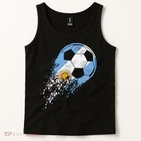 Argentina Soccer Argentinian Flag Pride Soccer Player Tank Top thumb 2