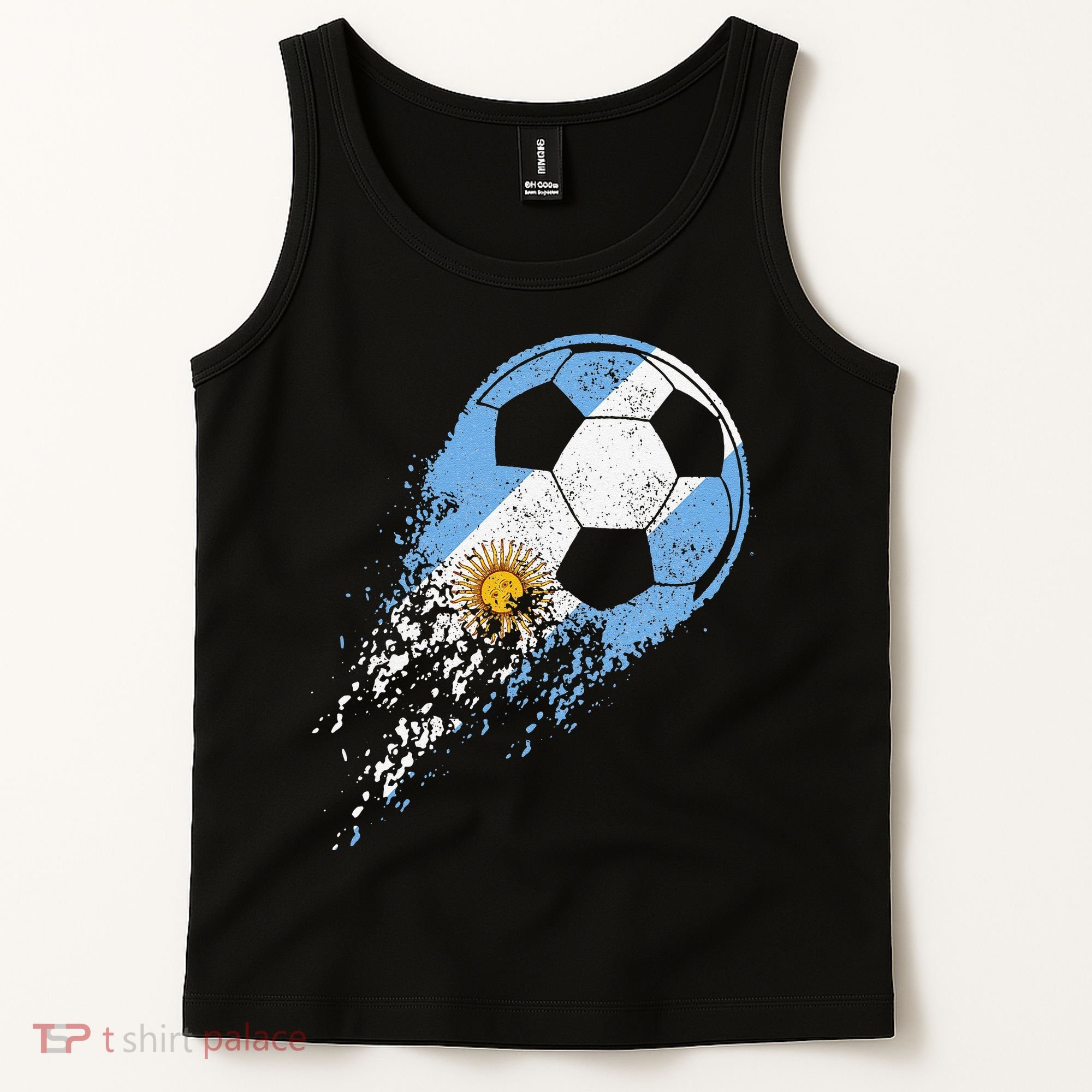 Argentina Soccer Argentinian Flag Pride Soccer Player Tank Top