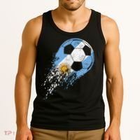 Argentina Soccer Argentinian Flag Pride Soccer Player Tank Top thumb 3