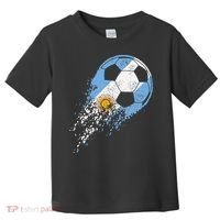 Argentina Soccer Argentinian Flag Pride Soccer Player Toddler T-Shirt thumb 0