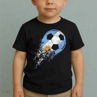 Argentina Soccer Argentinian Flag Pride Soccer Player Toddler T-Shirt thumb 2